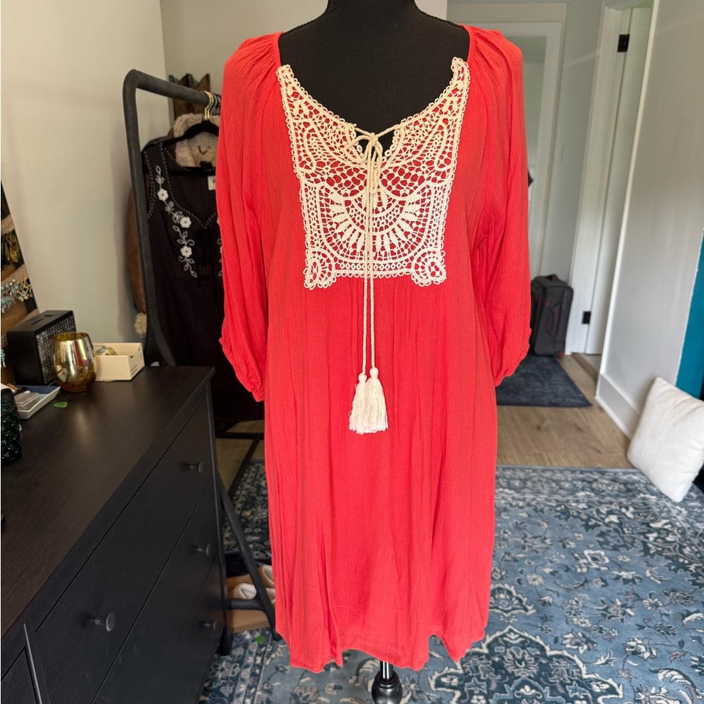 NAIF Vibrant Red Dress